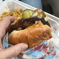 That’s a burger - vegan that is!   at Nuno's Tacos & Vegmex Grill in Dallas