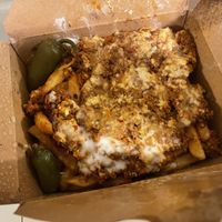 FLAMEADO CHORIZO FRIES  at Nuno's Tacos & Vegmex Grill in Dallas