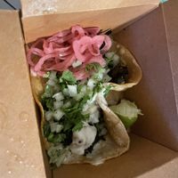 Barbacoa taco  at Nuno's Tacos & Vegmex Grill in Dallas