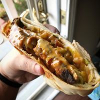 Another shot of the crunchwrap  at Nuno's Tacos & Vegmex Grill in Dallas