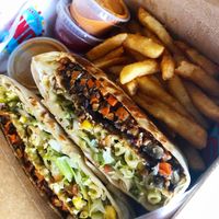 Piccadillo Crunchwrap at Nuno's Tacos & Vegmex Grill in Dallas