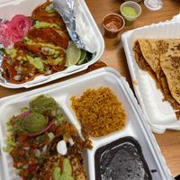 Jackfruit Tacos and Quesadilla  at Nuno's Tacos & Vegmex Grill in Dallas