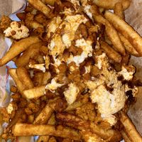 flameado (chorizo) fries at Nuno's Tacos & Vegmex Grill in Dallas