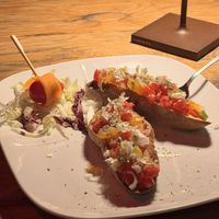 Vegan Bruschett  at Timoleone Veggie Restaurant & Cocktail Bar in Taormina