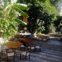 Just outside the place at Timoleone Veggie Restaurant & Cocktail Bar in Taormina