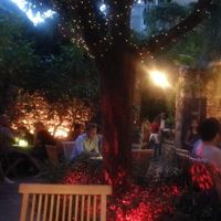 From inside the place at Timoleone Veggie Restaurant & Cocktail Bar in Taormina