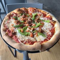 Vegan supreme pizzaa  at G-Street Pizza in Halifax