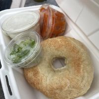 Lox Cream Cheese Bagel.  at The Park Side Cafe in Olympia