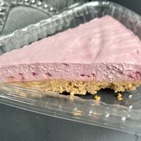 Raspberry cashew cheesecake  at The Park Side Cafe in Olympia