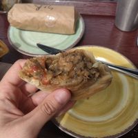 Mushroom potato stroganoff hand pie at The Park Side Cafe in Olympia