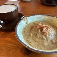 Biscuits and gravy with coffee    at The Park Side Cafe in Olympia