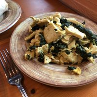 Egg and spinach scramble. at The Park Side Cafe in Olympia