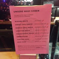 all vegan sauces at Maui Poke Guys - Lange Reihe in Hamburg