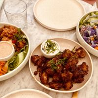 Medj bowl, blossom bowl, popcorn cauli at Eden in Bondi Beach