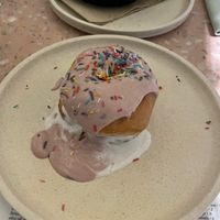 Doughnut sandwich  at Eden in Bondi Beach