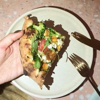 Pizza "Green Goddess" - size at Eden in Bondi Beach