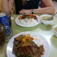 Rice with vegetables and tofu at Thanh Ai in Ho Chi Minh City