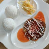 Schnitzel at Loving Hut - Ikh delguur in Ulaanbaatar
