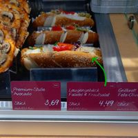 pretzel stick sandwich at Alnatura - Uberseeboulevard in Hamburg