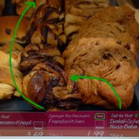 sweet treats at Alnatura - Uberseeboulevard in Hamburg