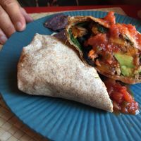 sweet potato burrito  at Amazing Grace in Breckenridge