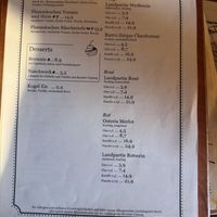 Speisenkarte   at Scheune Biber Ferienhof in Mirow