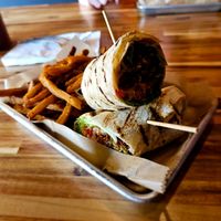 falafel wrap at Sip in Plattsburgh