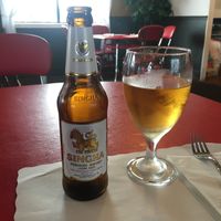 Thailand beer  at Wish Thai Kitchen in Watertown