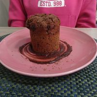 Apple muffin at La Cookessa Bio in Granollers