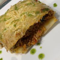 Lasaña de soja texturizada at La Cookessa Bio in Granollers