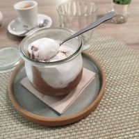 Mousse de xocolata i moniato at La Cookessa Bio in Granollers