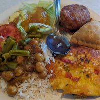 Vegan options at the Saturday lunch buffet at Gateway To India in Springfield