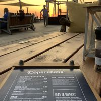 A lot of Vegan 🌱 options on the menu at Beachclub Copacabana in The Hague
