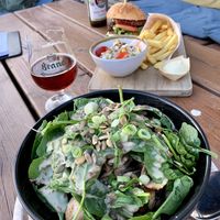 Buddha Bowl vegan 🌱 and veggie burger at Beachclub Copacabana in The Hague
