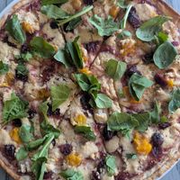 Large vegan pizza at Kerdoni's in Bloemfontein