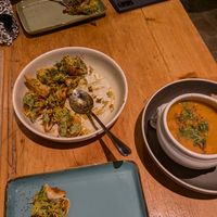 Samosa and lentil soup at Spice Bazaar in Engelberg