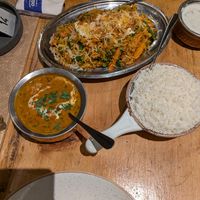 Daal and biryani at Spice Bazaar in Engelberg