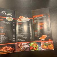 Menu as of 12-27-21 at Happy Vegans in Clifton