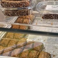 Dessert case   at Happy Vegans in Clifton