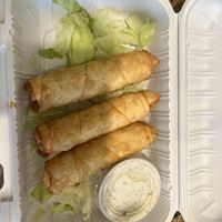 Happy roller borek, really good. Everyone enjoyed.   at Happy Vegans in Clifton