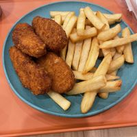 tenders and fries   at Happy Vegans in Clifton