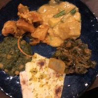 Full plate from family style ordering  at Sula in Vancouver