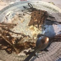 Vegan tiramisu  at Little Italy in Torremolinos