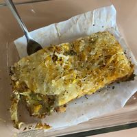 Vegan Enchilada from the fridge case. Soooooo good! Probably some of the best vegan lasagna I’ve had yet!   at Wild Grocery & Cafe in Manzanita