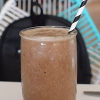 Chocolate shake at Vegan Inc in Puebla