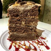 Peanut butter and chocolate cake  at Vegan Inc in Puebla
