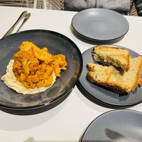 Hummus with toast   at Vegan Inc in Puebla