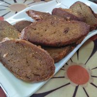 Northern Thailand sausage at V. Napaphud Vegetarian Food in Chiang Mai