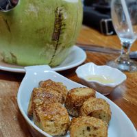 Crab starter at V. Napaphud Vegetarian Food in Chiang Mai