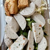 Yen ta four, takeaway (85 THB)  at V. Napaphud Vegetarian Food in Chiang Mai